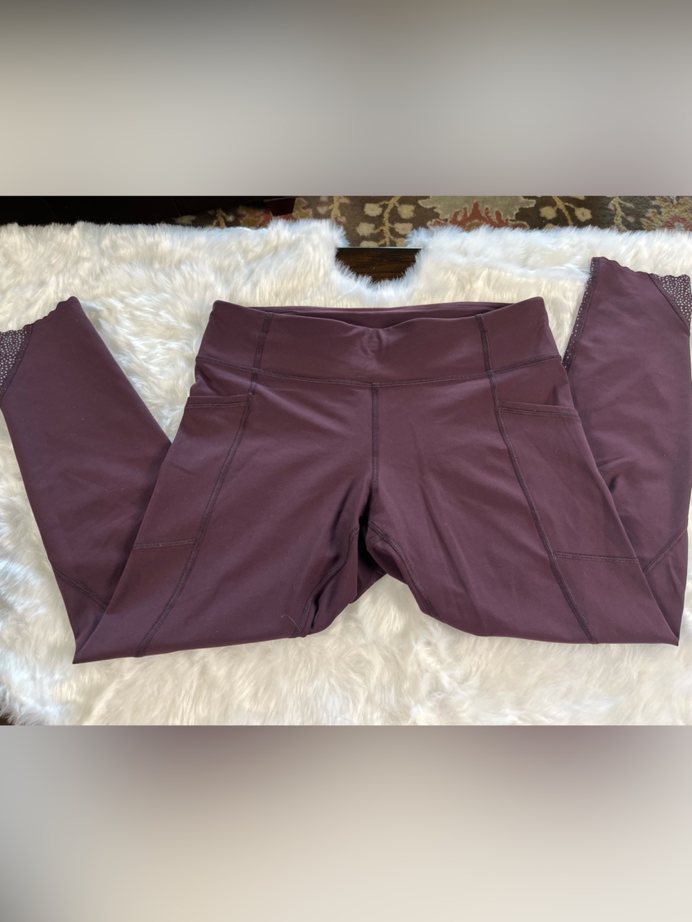 VERY HTF Lululemon Speed Up Tight Scallop hem Sz10 Full-On Luxtreme Leggings